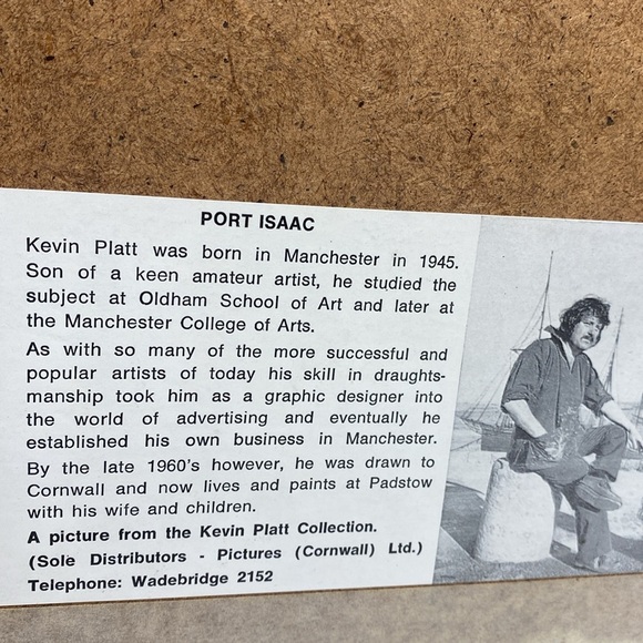 Kevin Platt Collection Painting of Port Isaac Framed Picture Art - Picture 14 of 17